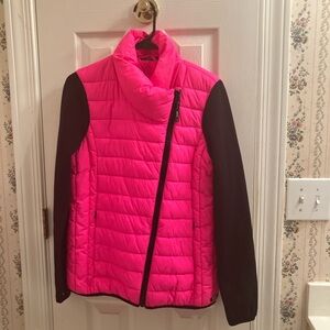 Marc Jacobs New York Pink and Black Puff Jacket